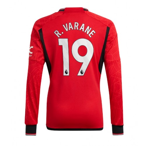 Fotballdrakt Herre Manchester United Raphael Varane #19 Hjemmedrakt 2023-24 Langermet